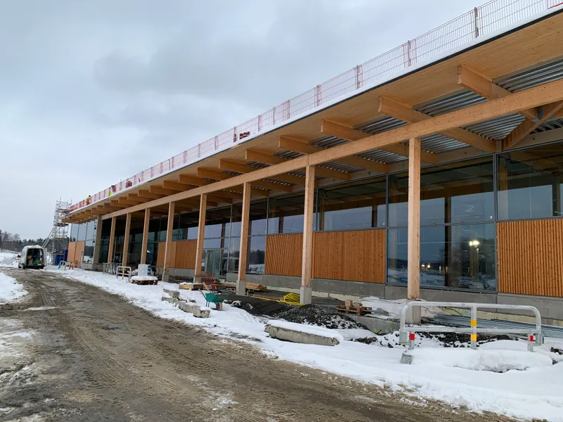 Curtain wall with custom glazing support — photo 1