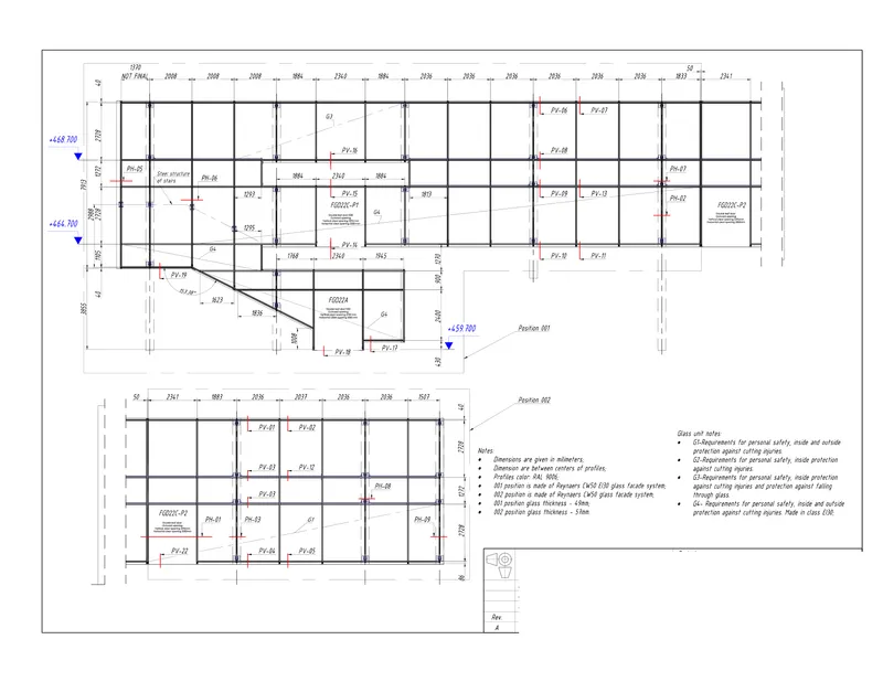 Fire-rated aluminum facade system — photo 2