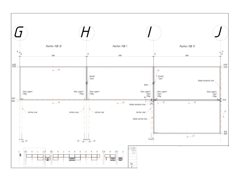 Curtain wall with custom glazing support — photo 2
